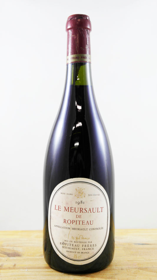 Vin Année 1981 Le Meursault de Ropiteau