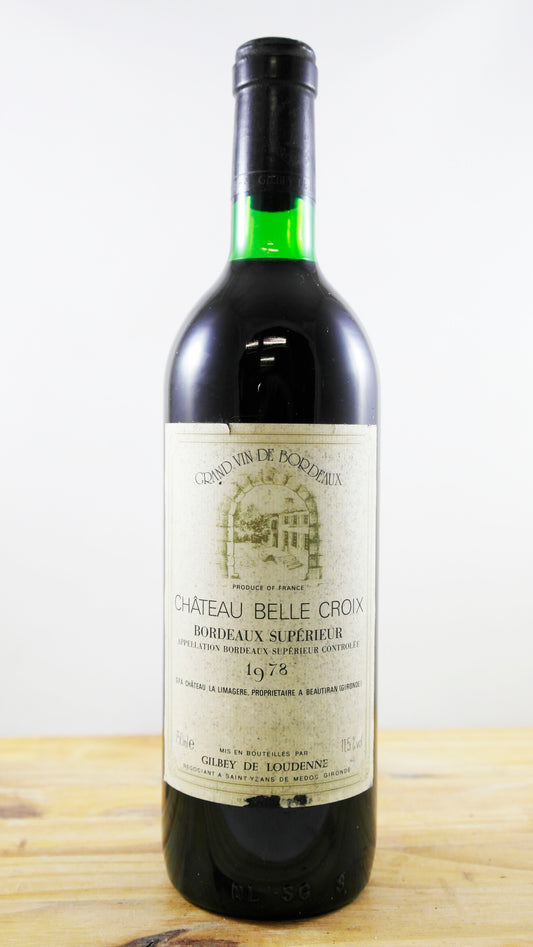 Vin Année 1978 Château Belle Croix Gilbey De Loudenne