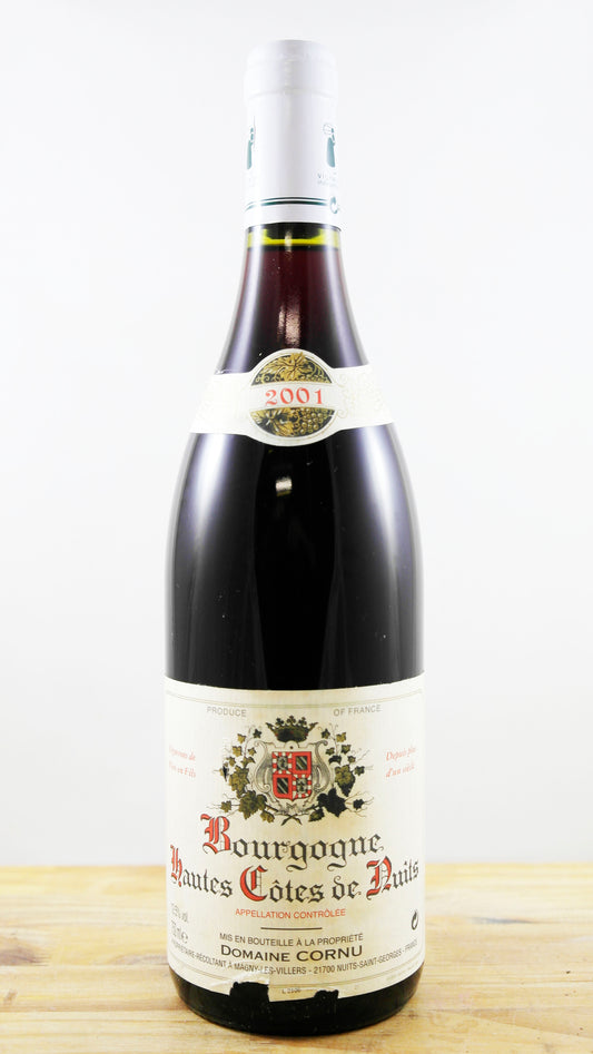 Vin Année 2001 Hautes Côtes de Nuits Domaine Cornu