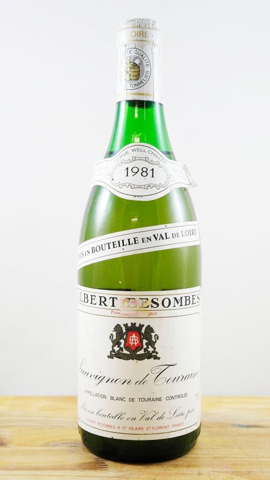 Vin Année 1981 Sauvignon de Touraine Albert Besombes