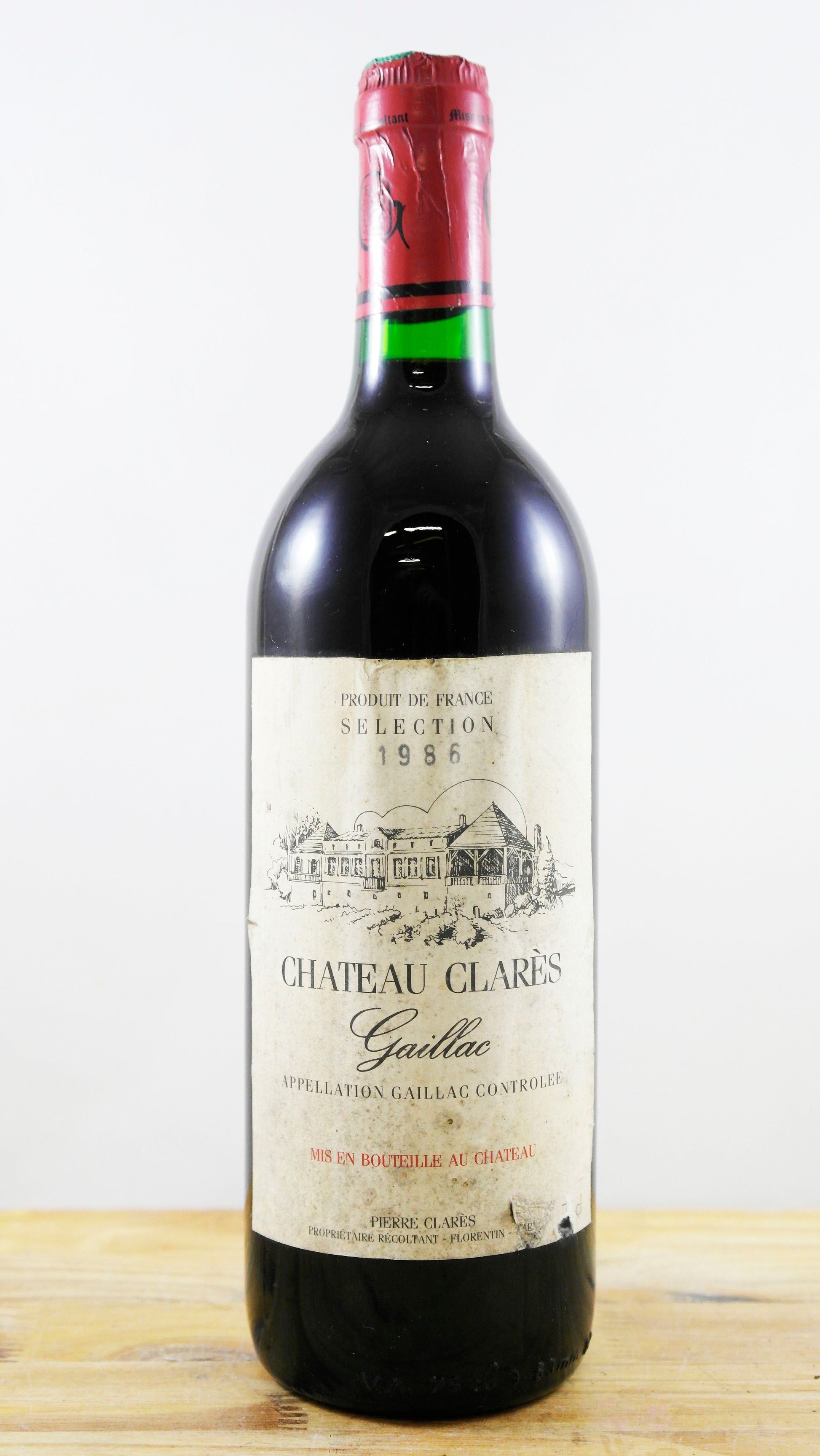 Vin Année 1986 Château Clarès Gaillac