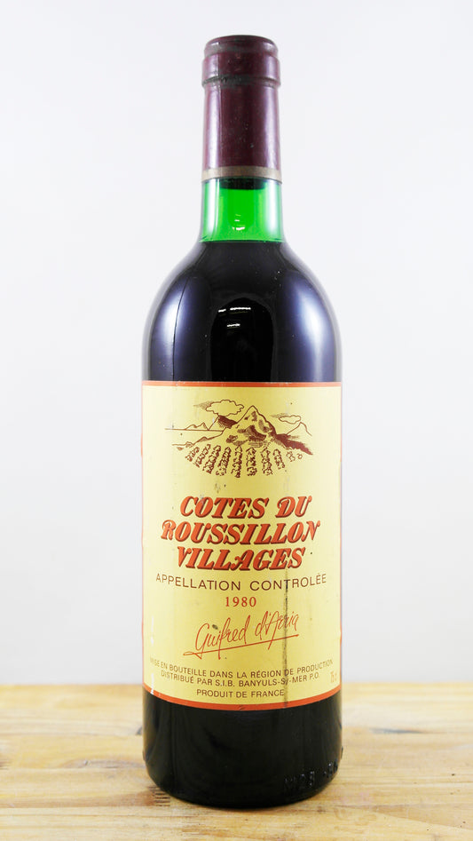 Vin Année 1980 Côtes de Roussillon Villages 