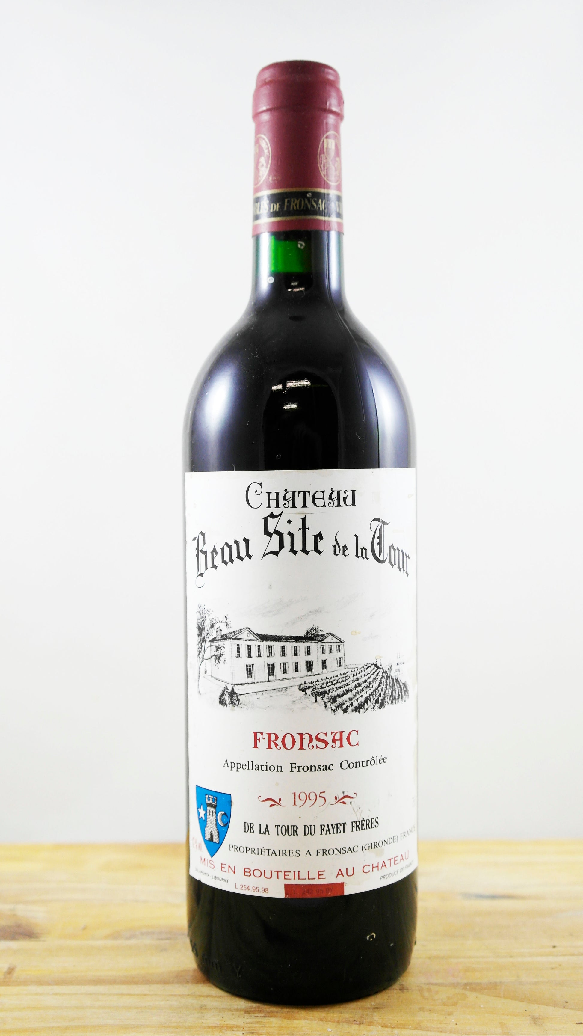 Vin Année 1995 Château Beau Site de la Tour