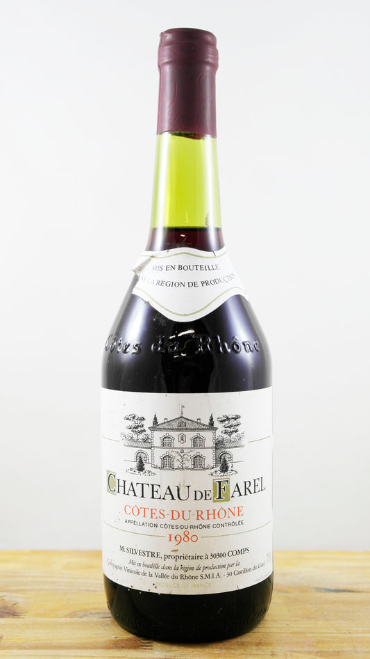 Vin Année 1980 Château De Farel