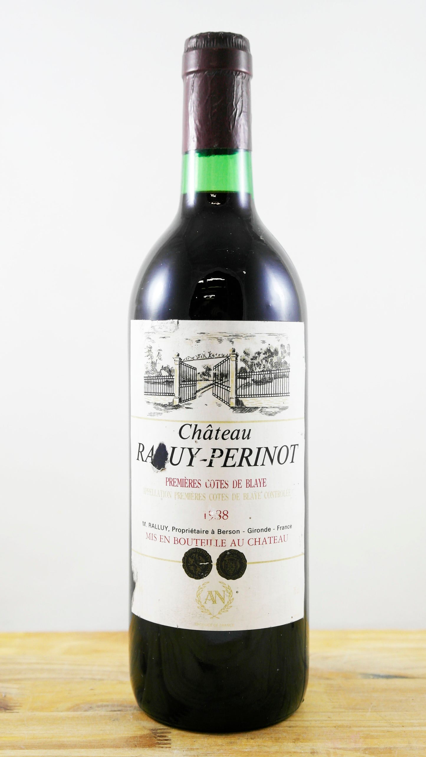Vin Année 1988 Château Raluy-Perinot