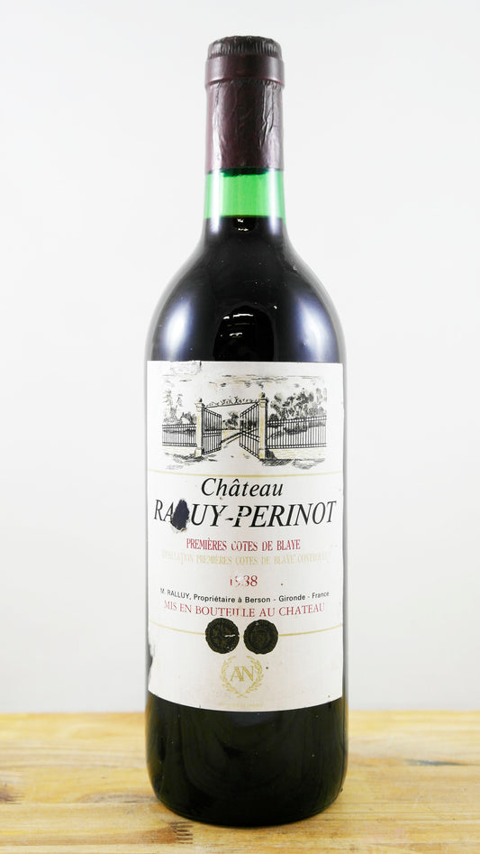 Vin Année 1988 Château Raluy-Perinot