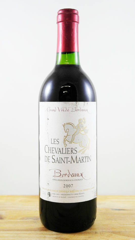 Vin Année 2007 Les Chevaliers de Saint-Martin