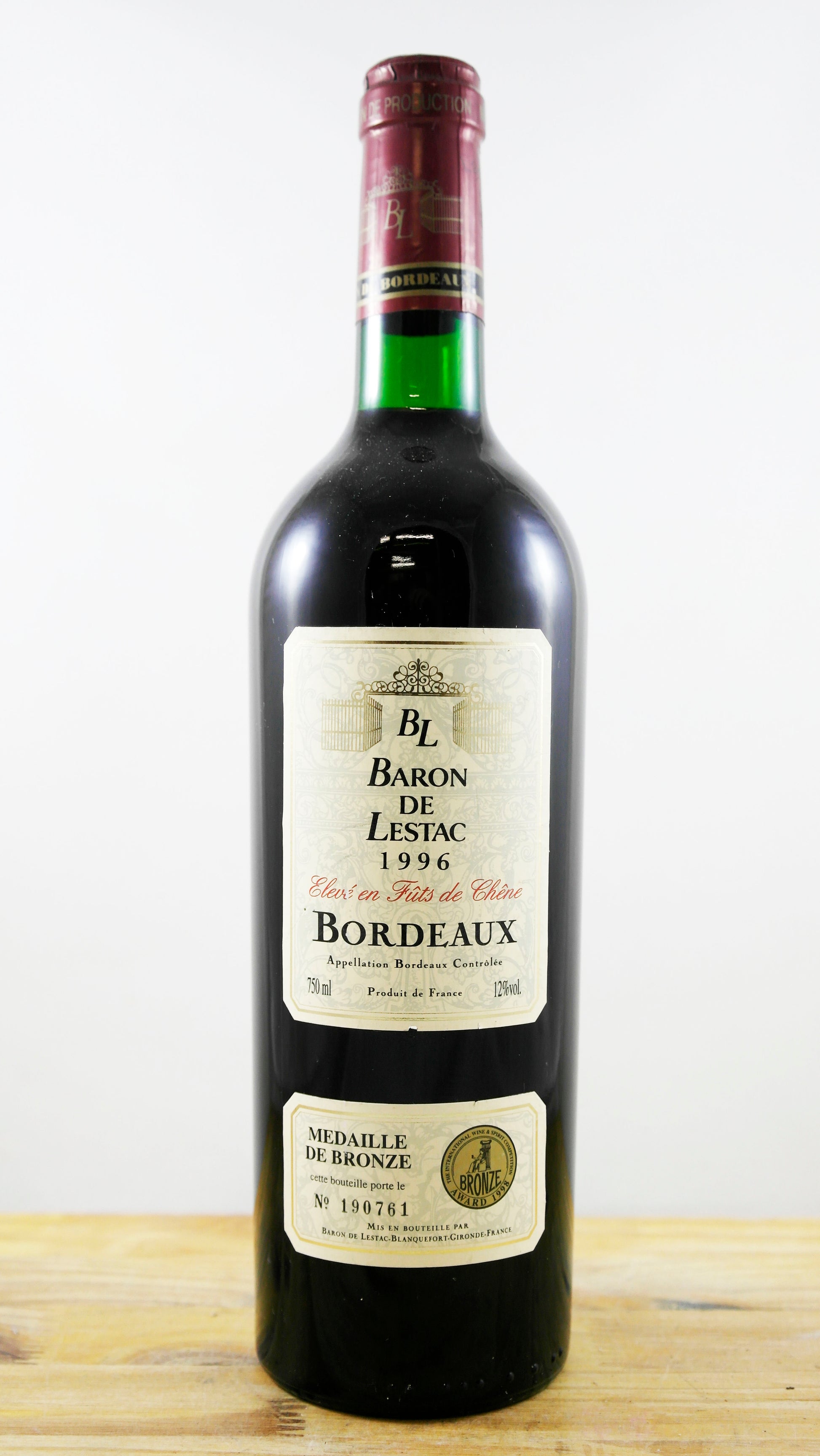 Vin Année 1996 Baron de Lestac