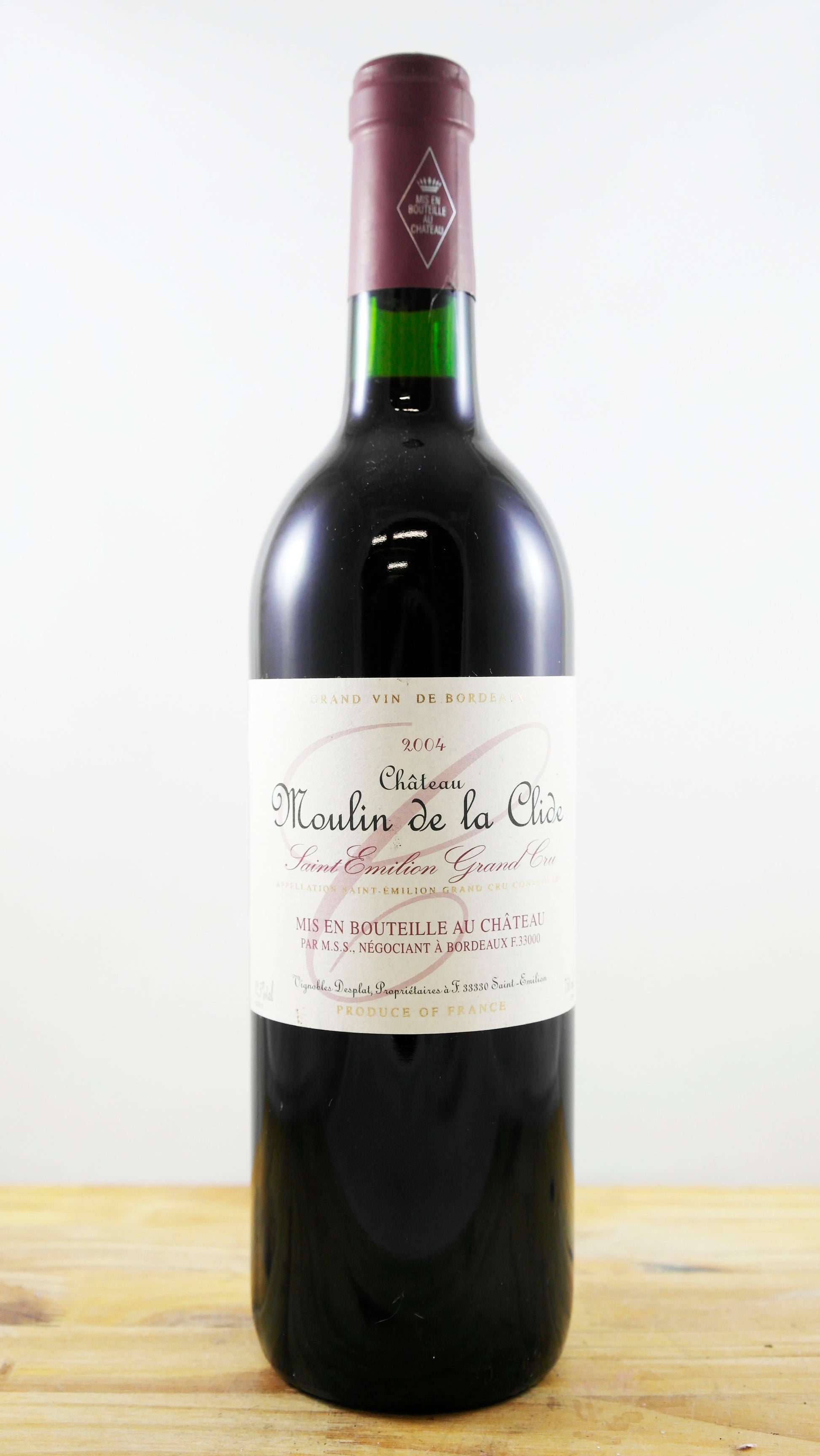 Vin Année 2004 Château Moulin de la Clide