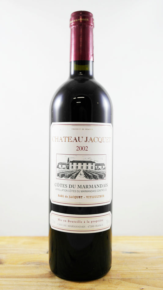 Vin Année 2002 Château Jacquet