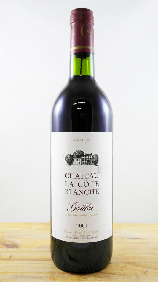 Vin Année 2001 Château La Côte Blanche