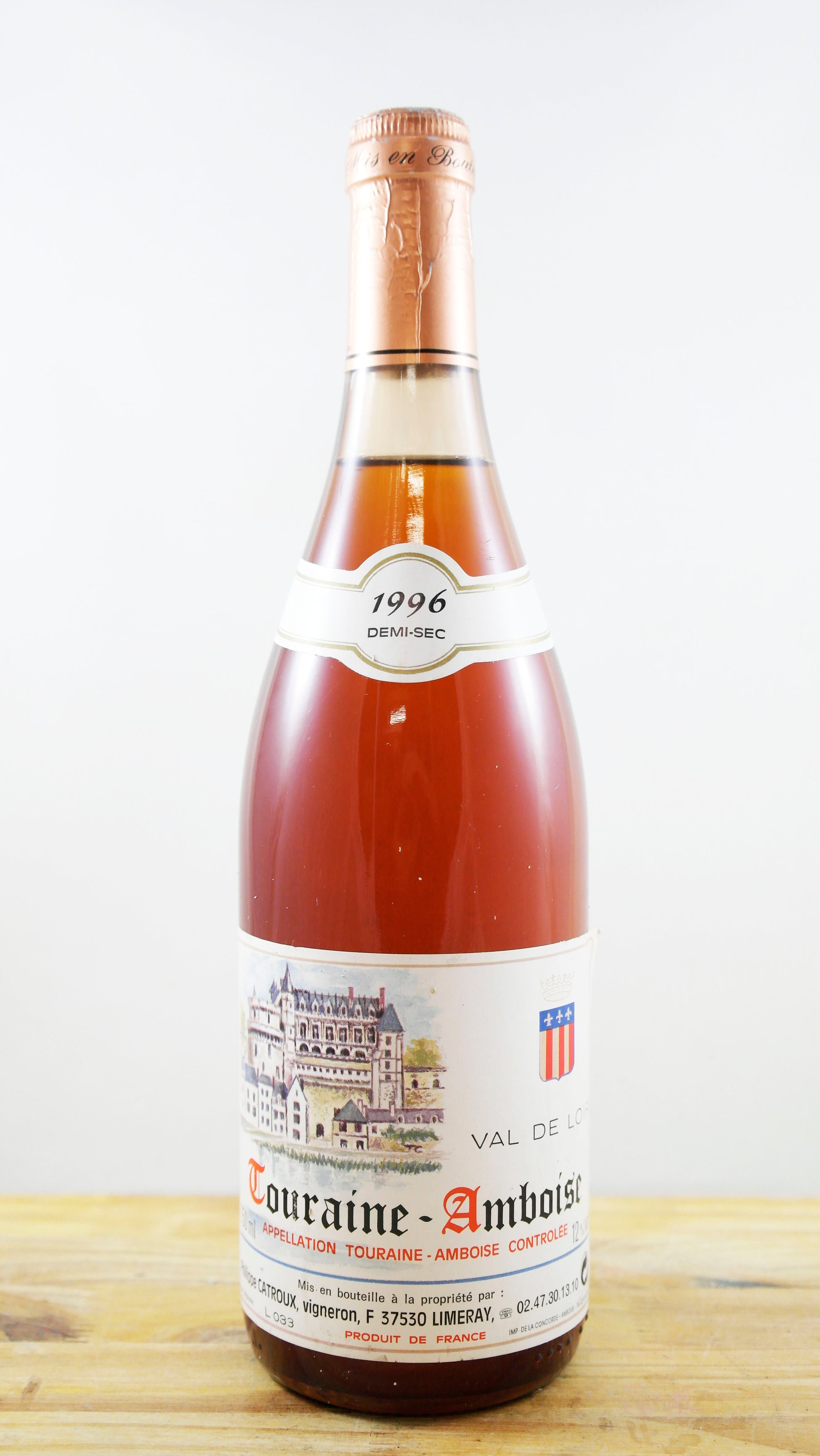 Vin Année 1996 Philippe Catroux Touraine-Amboise