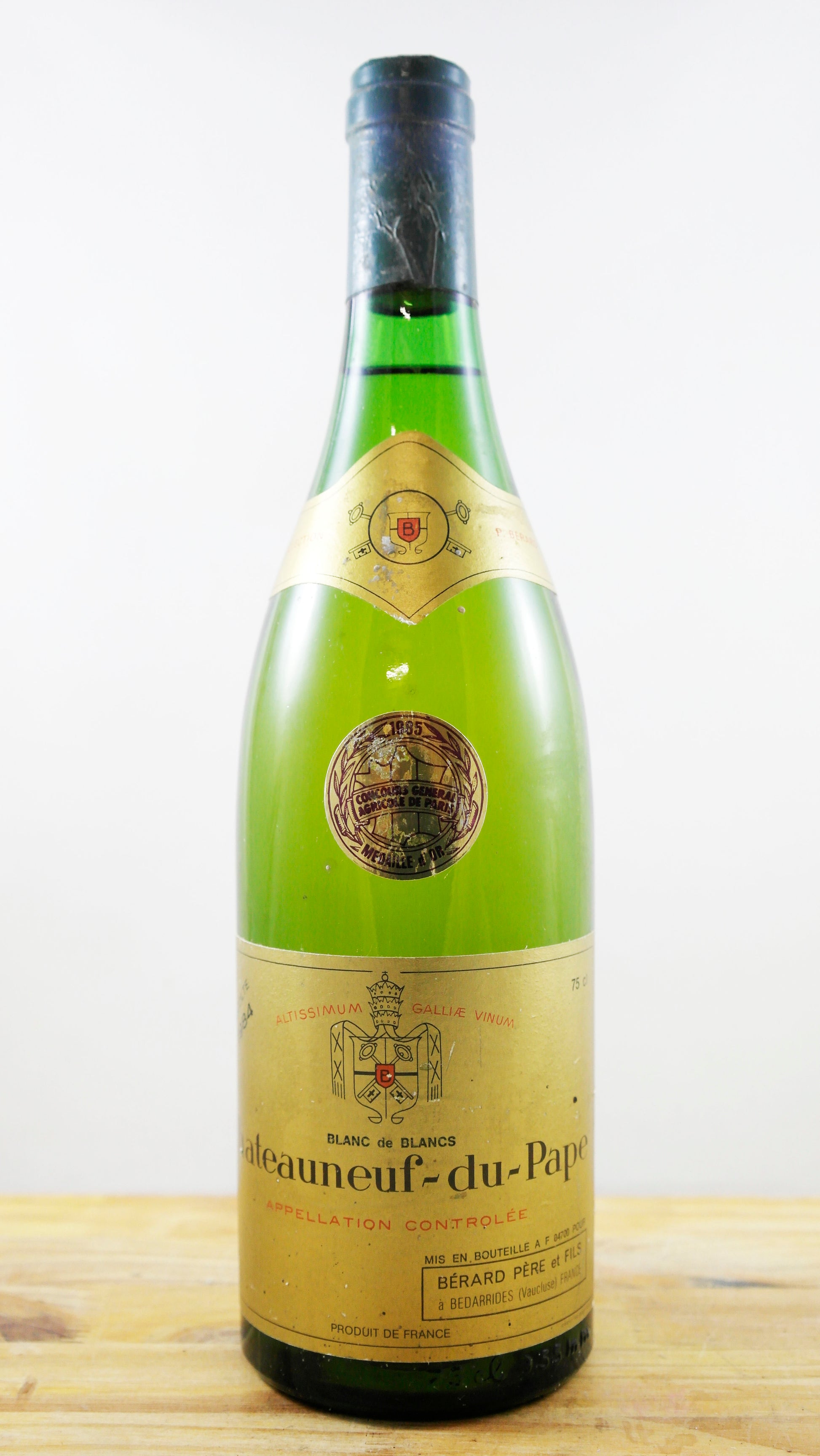 Vin Année 1984 Blanc de Blancs Châteauneuf-du-Pape Bérard Père & Fils