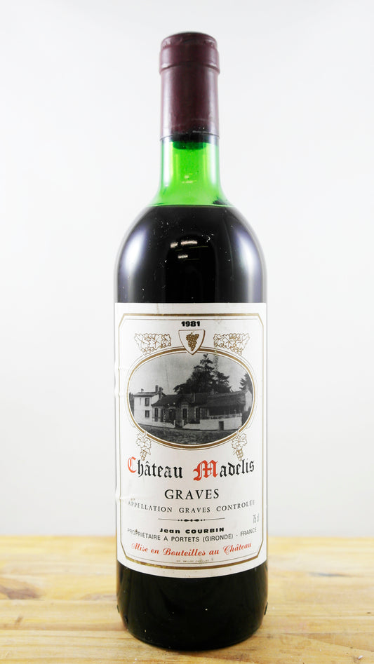 Vin Année 1981 Château Madelis Courbin