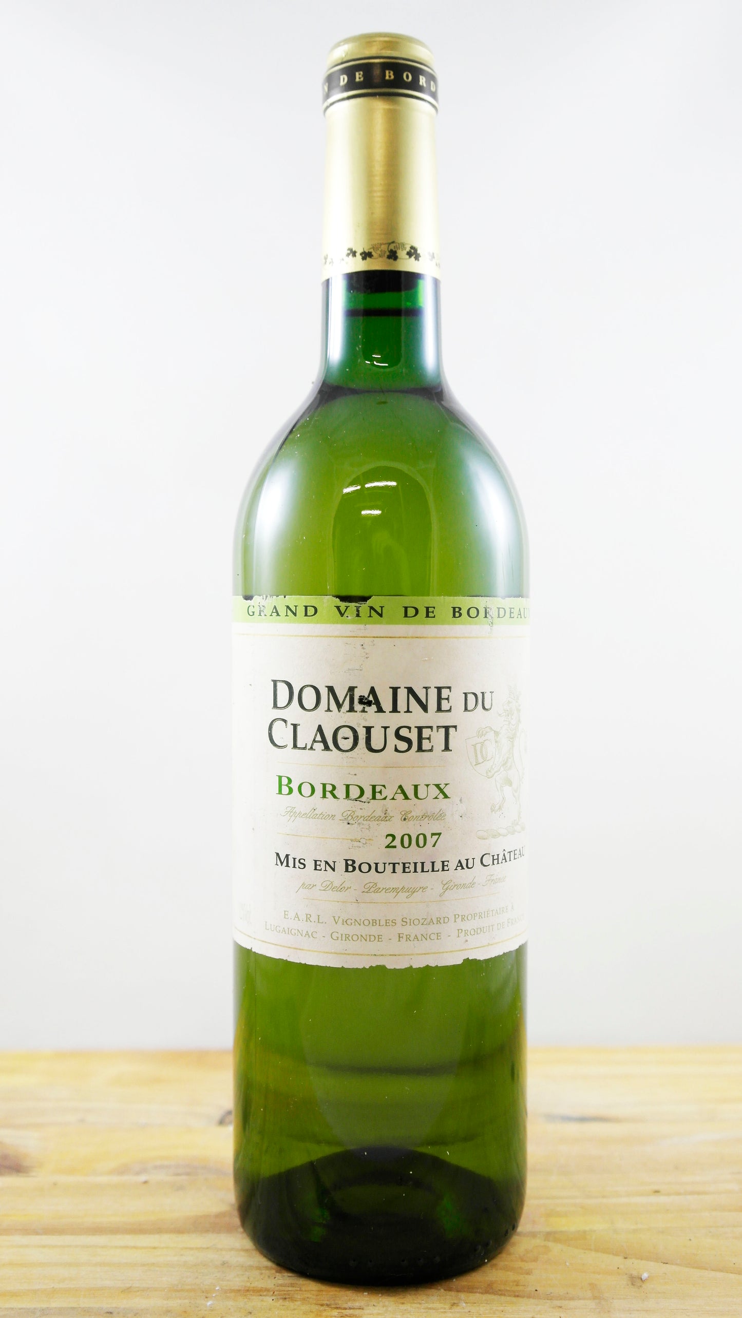 Vin Année 2007 Domaine Claouset