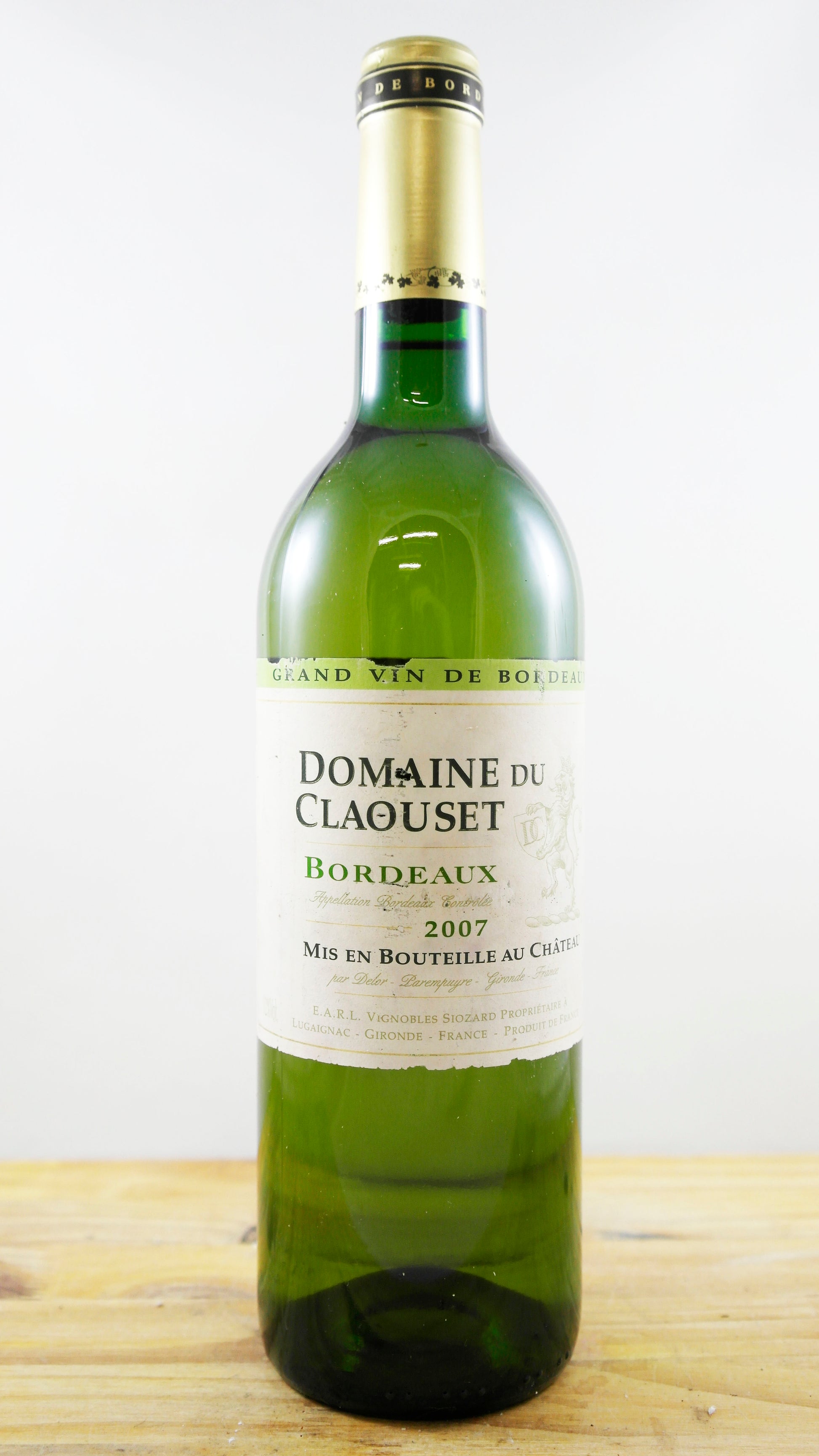 Vin Année 2007 Domaine Claouset