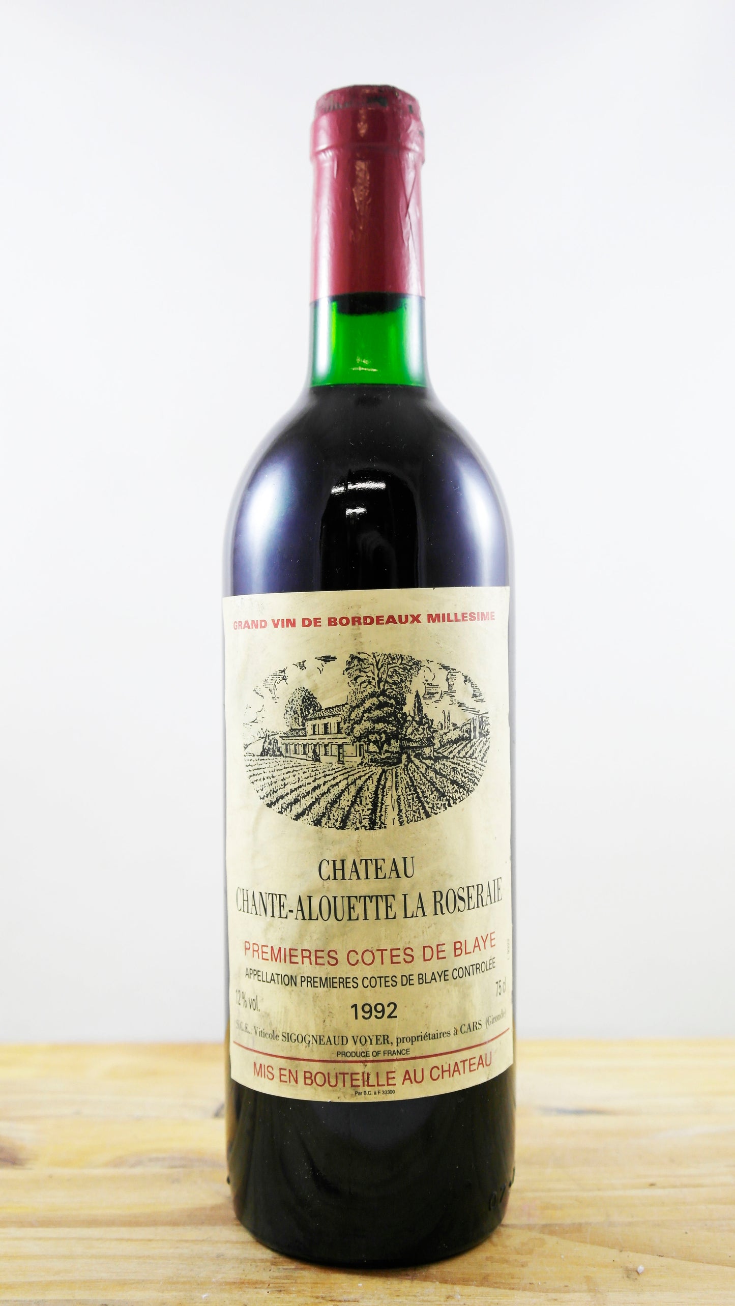 Vin Année 1992 Château-Alouette La Roseraie