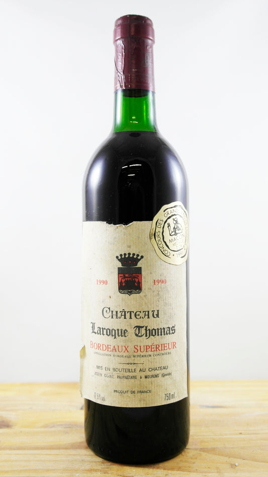 Vin Année 1990 Château Laroque Thomas