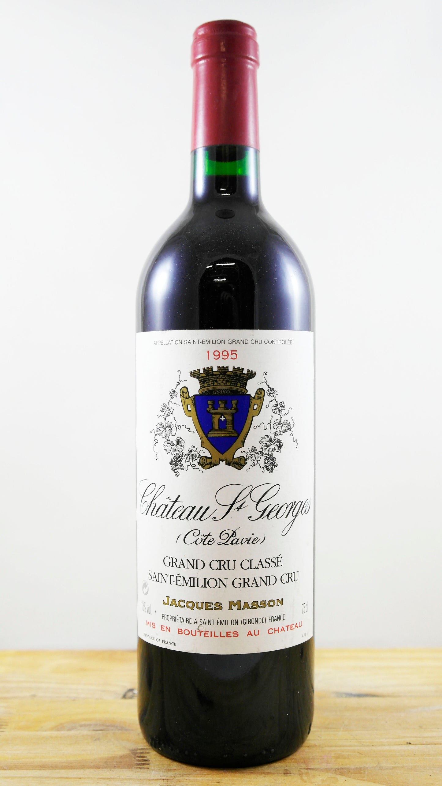 Vin Année 1995 Château St Georges Jacques Masson