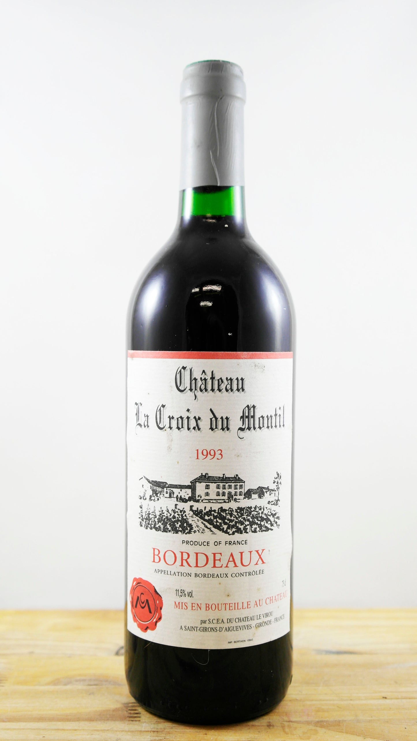 Vin Année 1993 Château La Croix du Montil