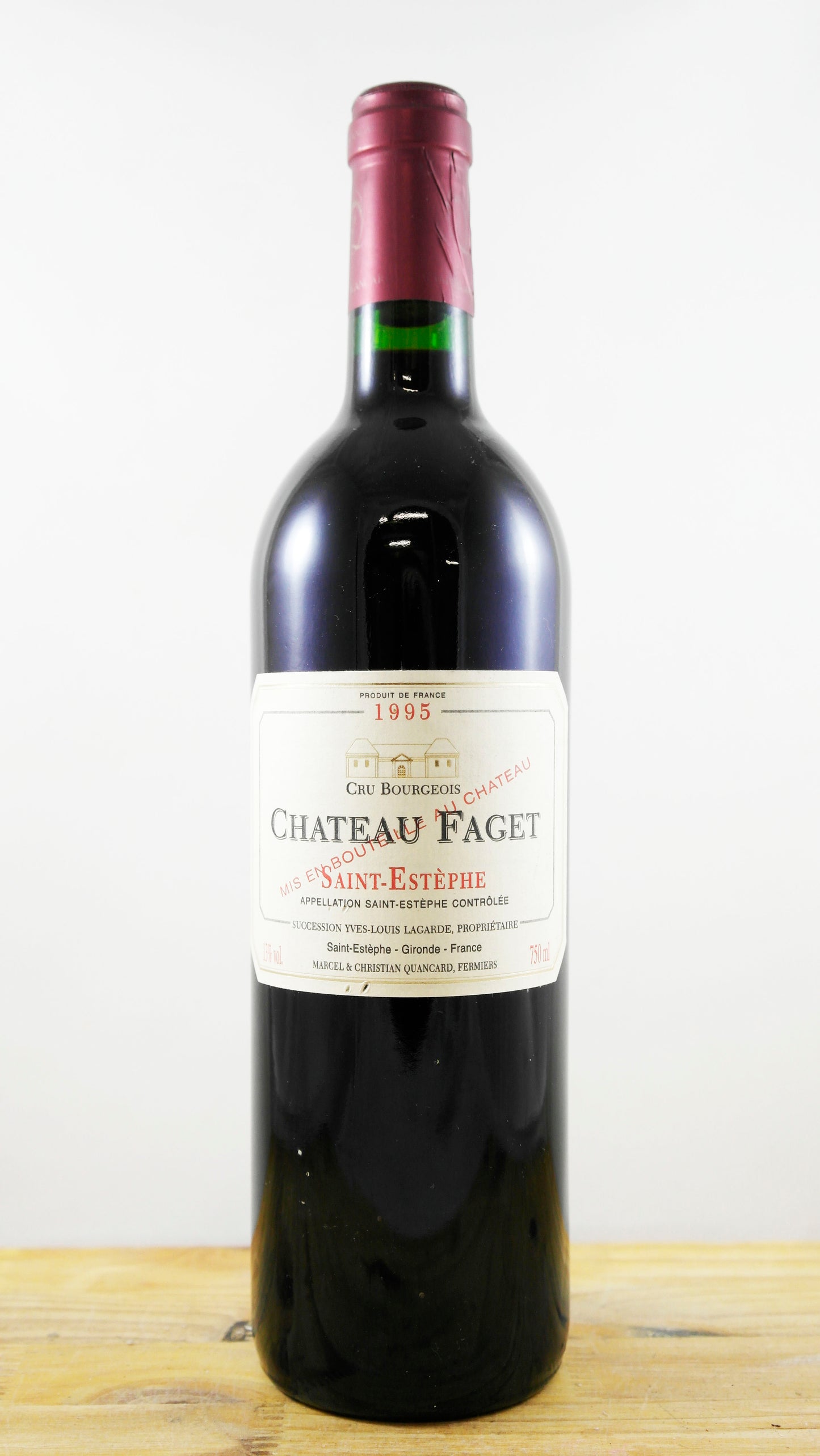 Vin Année 1995 Château Faget