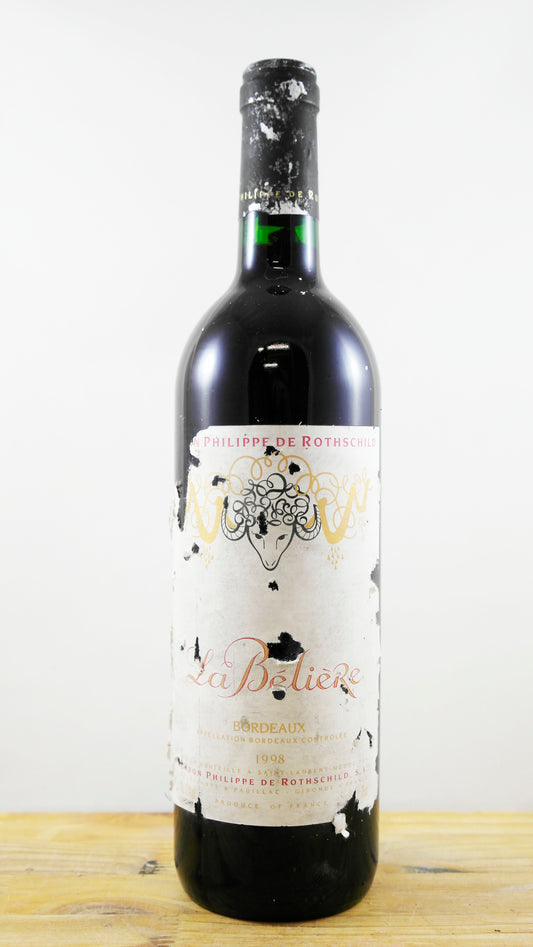 Vin Année 1998 Baron Philippe de Rothschild La Bélière
