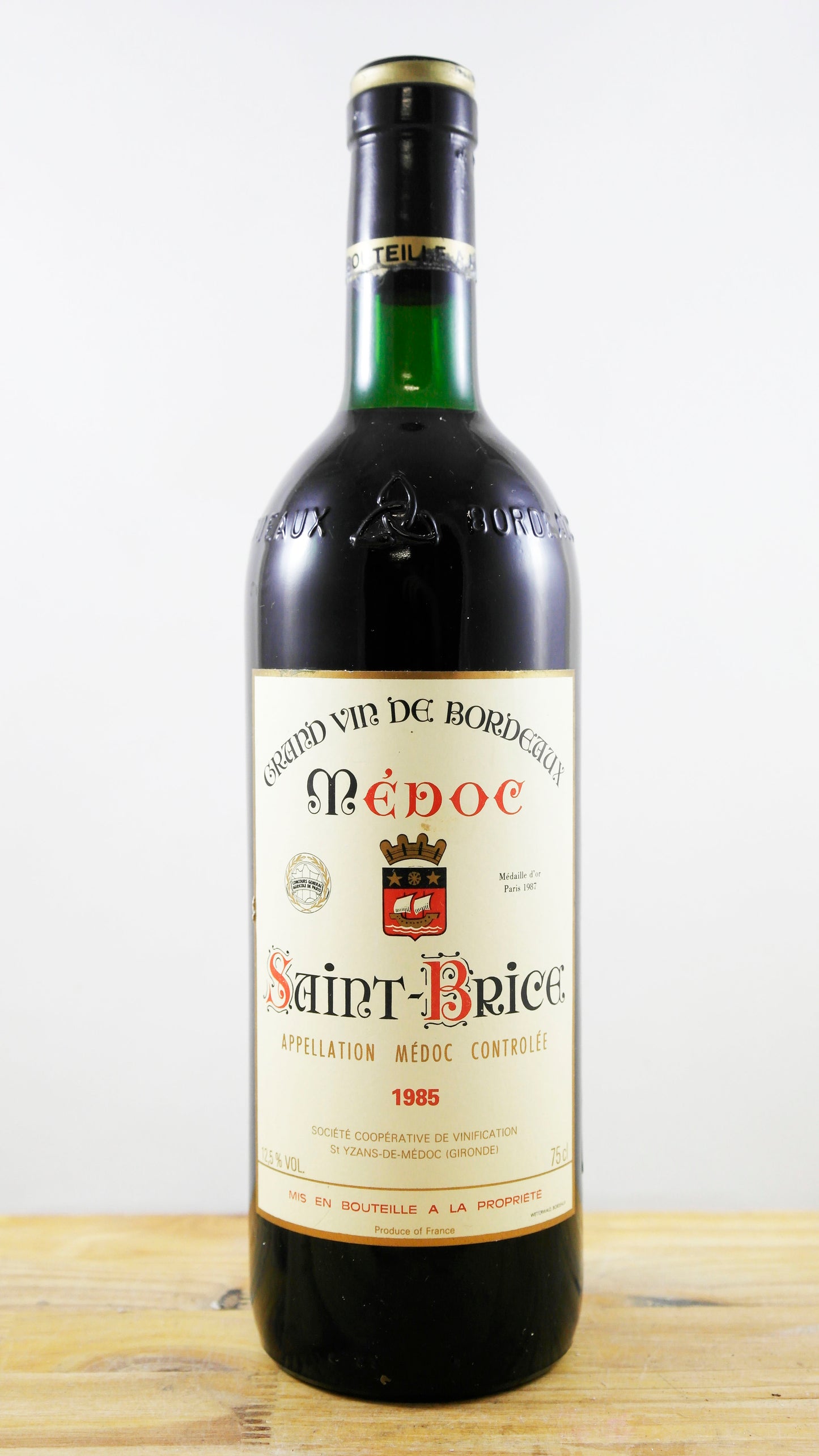 Vin Année 1985 Grand Vin de Bordeaux Saint-Brice