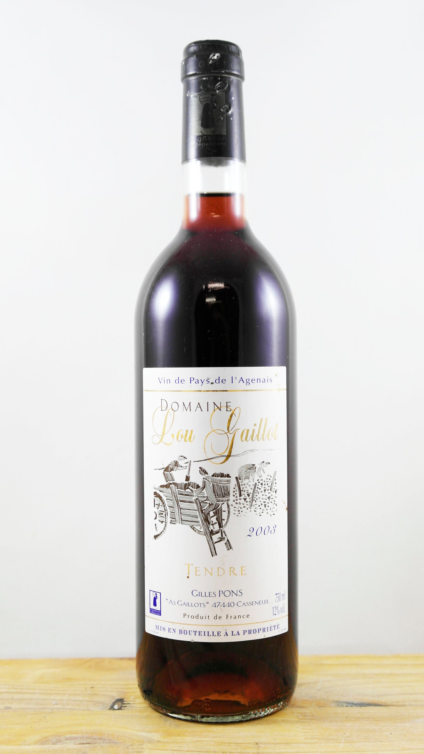 Vin Année 2003 Domaine Lou Gaillot