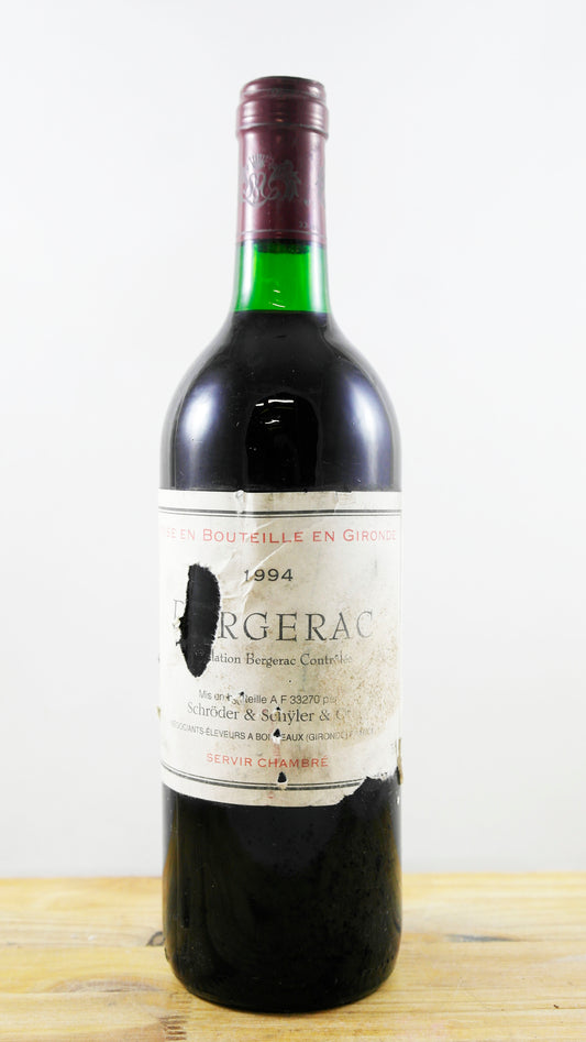 Vin Année 1994 Bergerac Schroder et Schyler