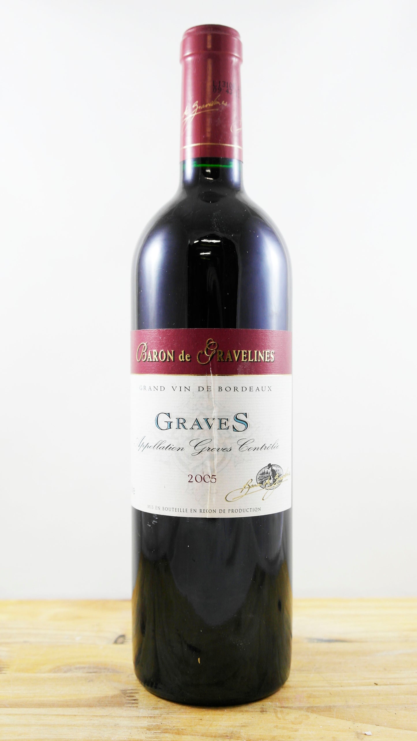 Vin Année 2005 Baron de Gravelines Graves