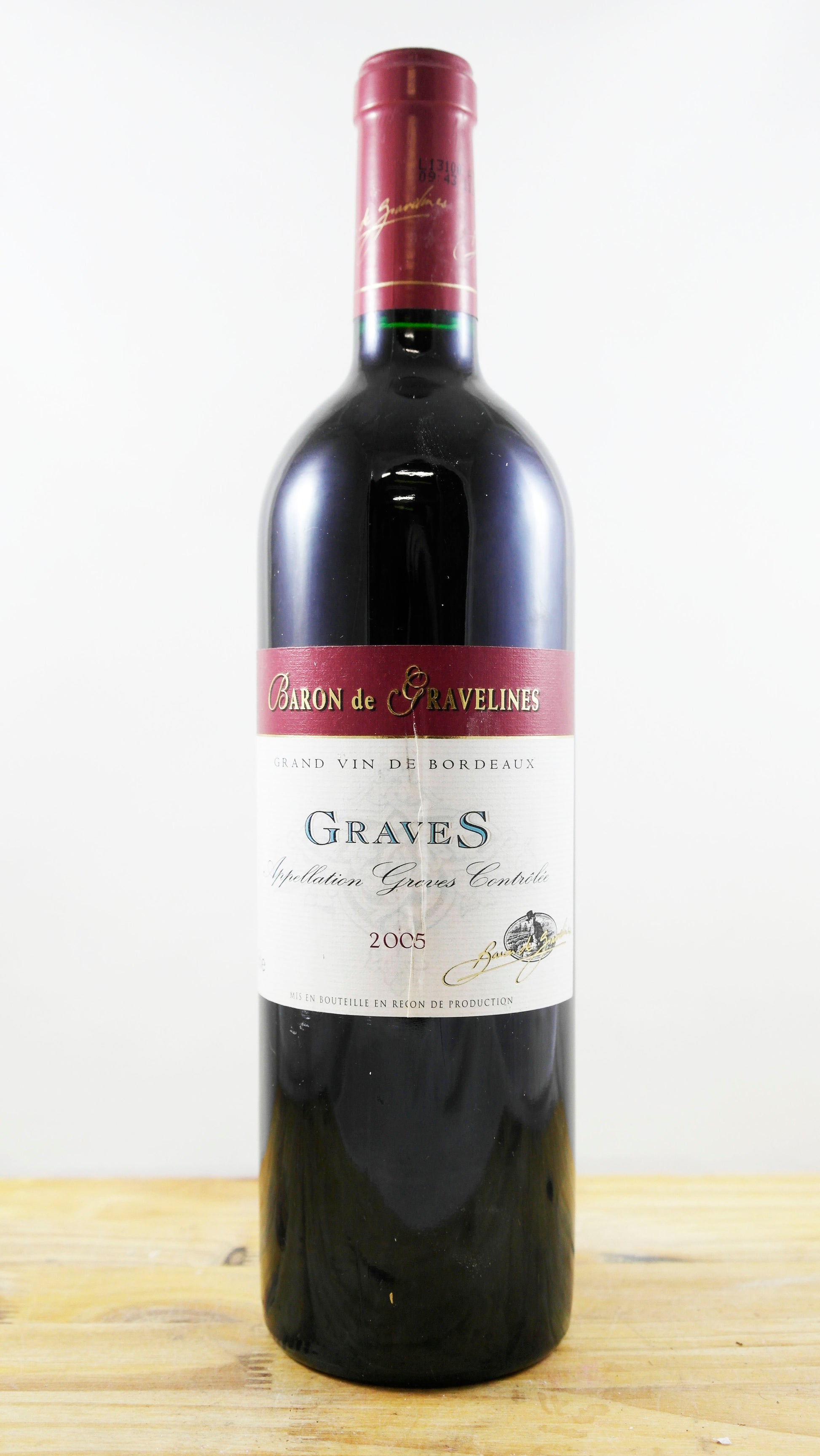 Vin Année 2005 Baron de Gravelines Graves