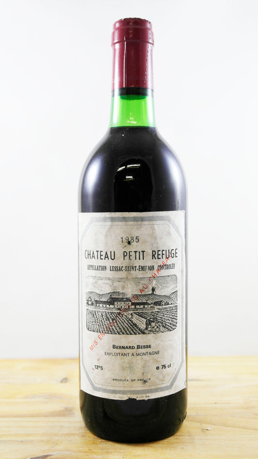 Vin Année 1985 Château Petit Refuge Bernard Besse
