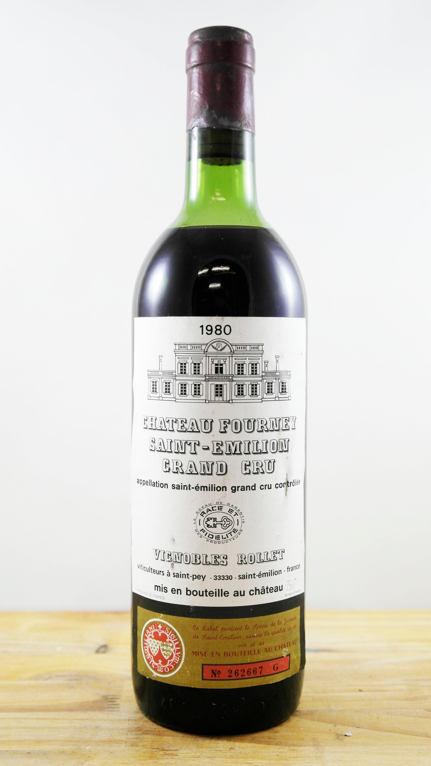 Vin Année 1980 Château Fourney Vignobles Rollet