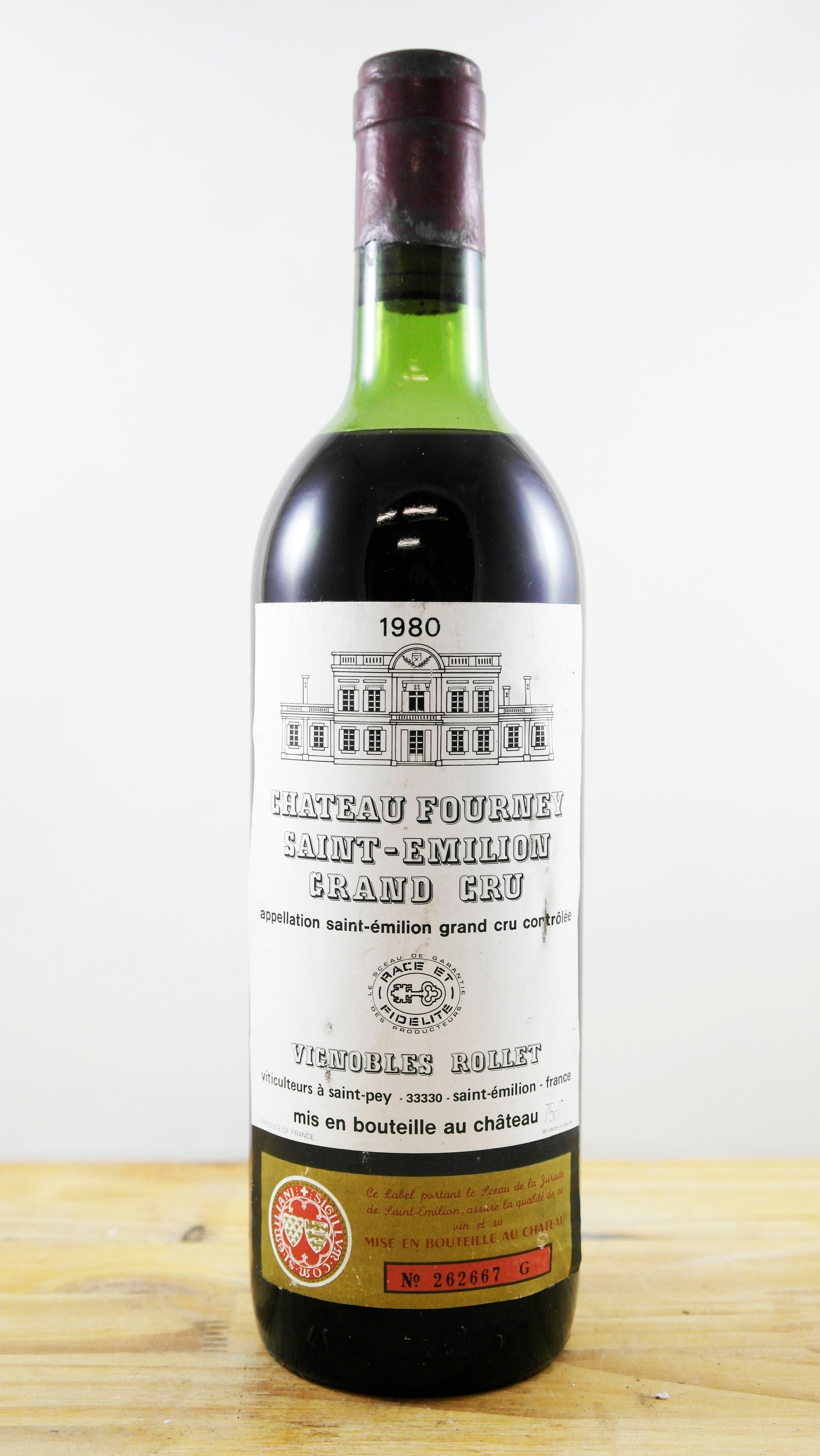 Vin Année 1980 Château Fourney Vignobles Rollet