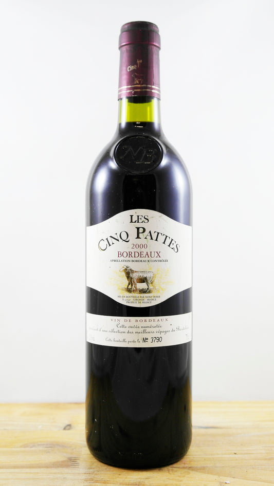 Vin Année 2000 Les Cinq Pattes