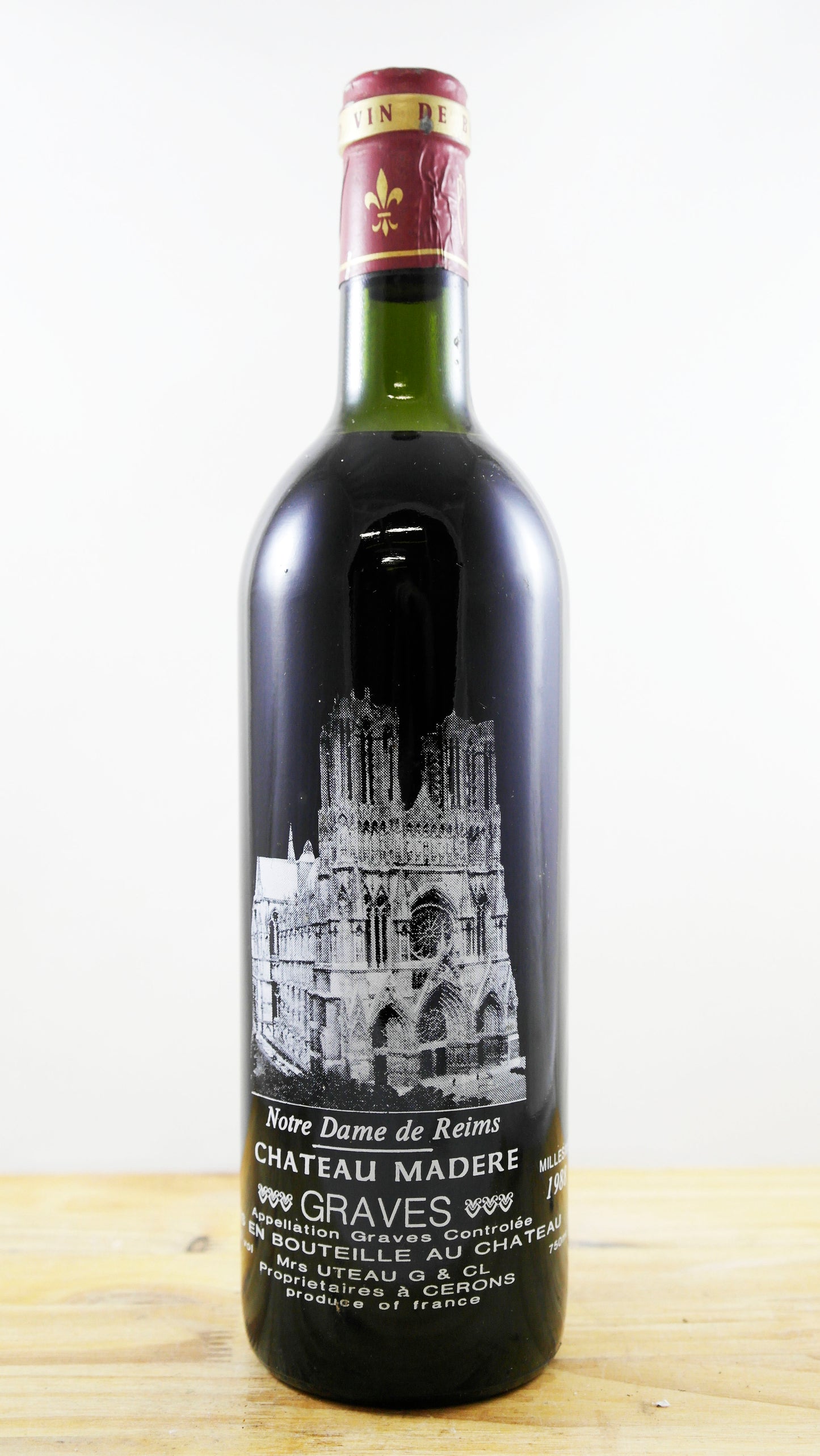 Vin Année 1988 Château Madere Notre Dame de Reims