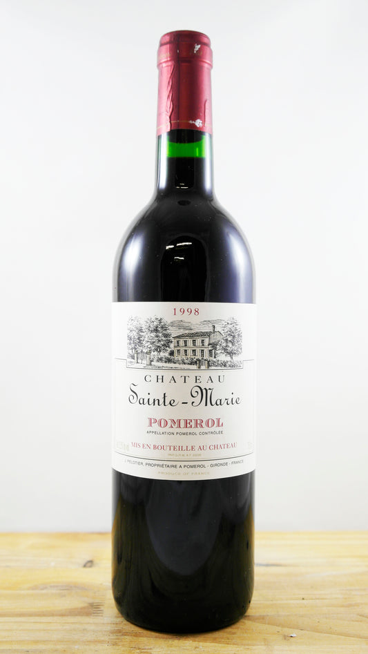 Vin Année 1998 Château Sainte-Marie