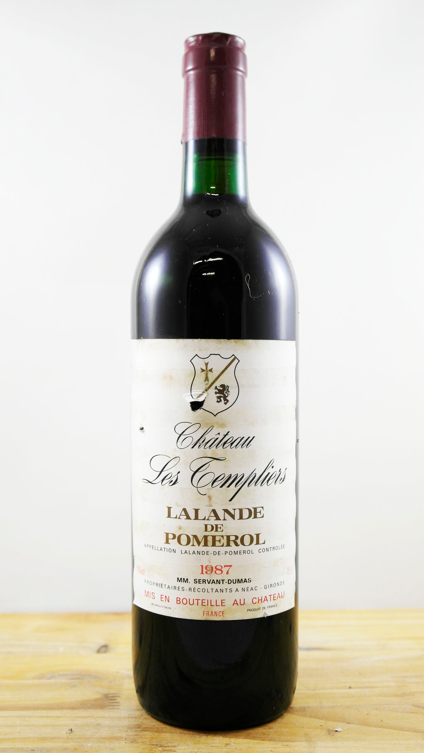 Vin Année 1987 Château Les Templiers Servant-Dumas