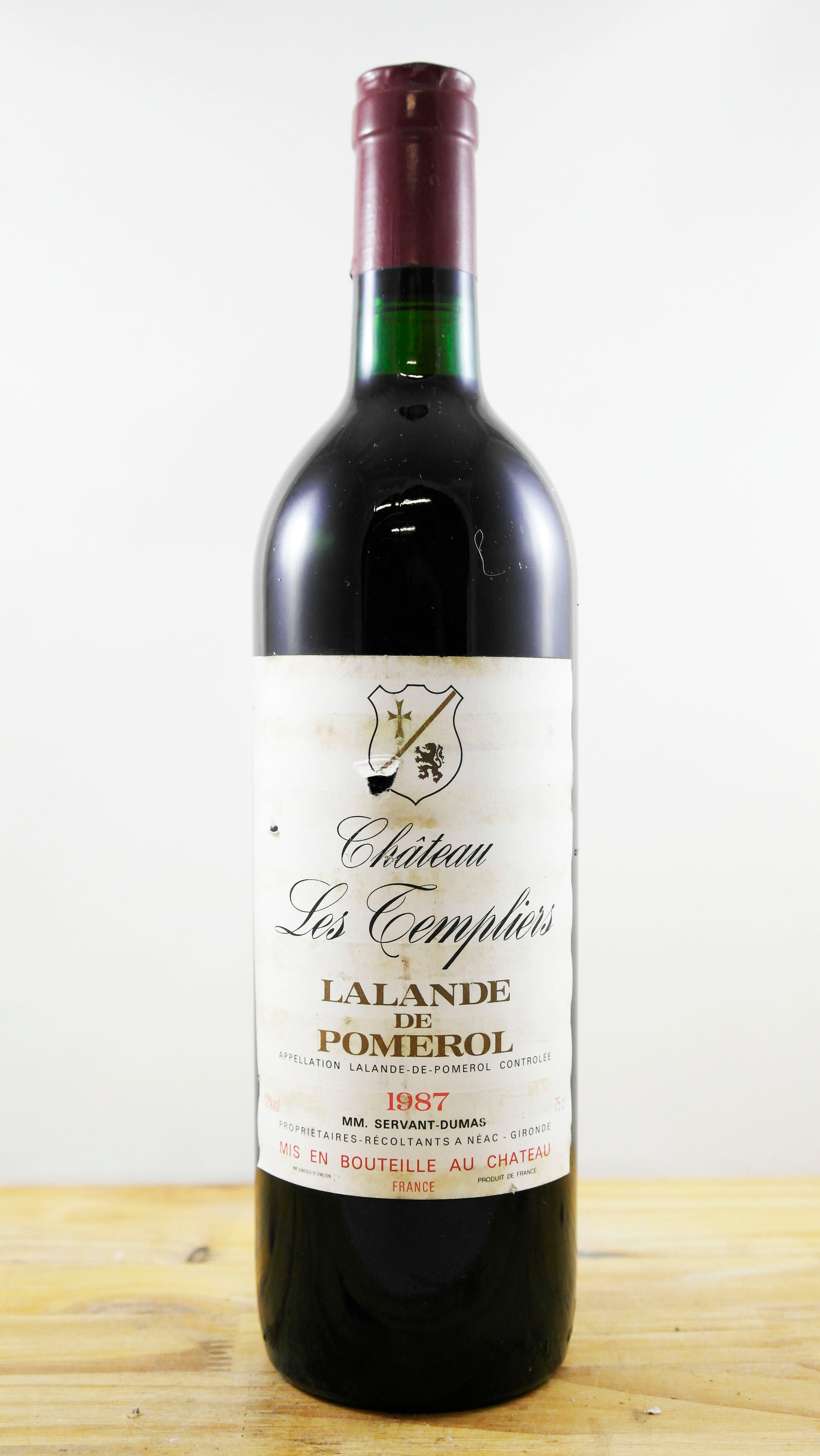 Vin Année 1987 Château Les Templiers Servant-Dumas