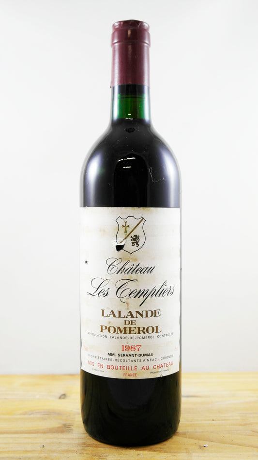 Vin Année 1987 Château Les Templiers Servant-Dumas
