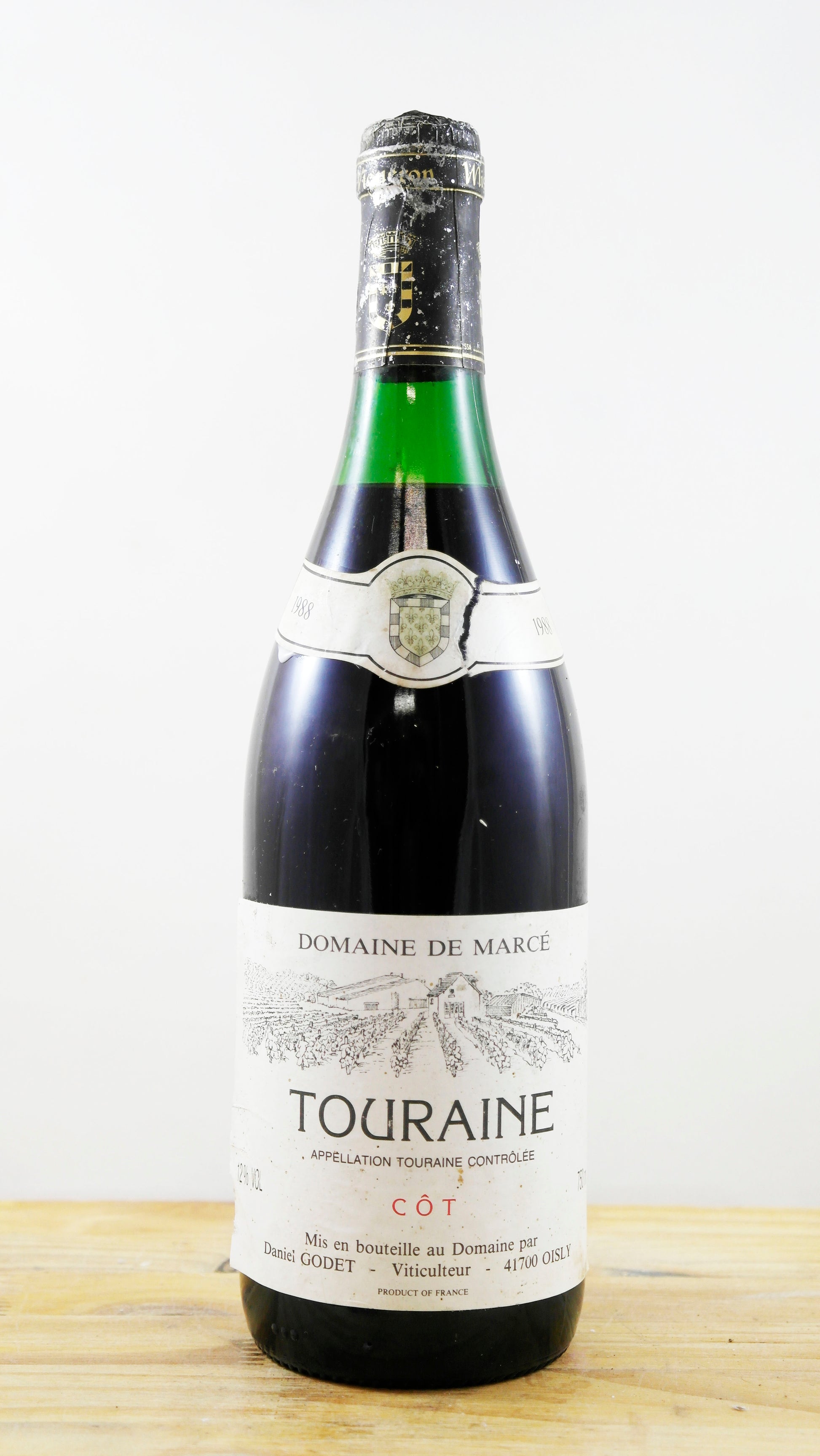 Vin Année 1988 Domaine de Marcé Côt Daniel Godet