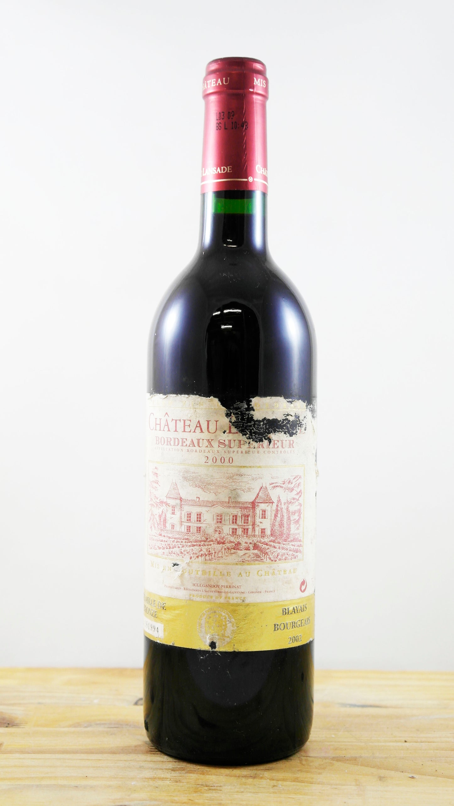 Vin Année 2000 Château Bordeaux Supérieur