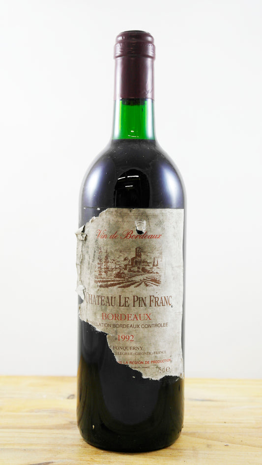 Vin Année 1992 Château Le Pin Franc