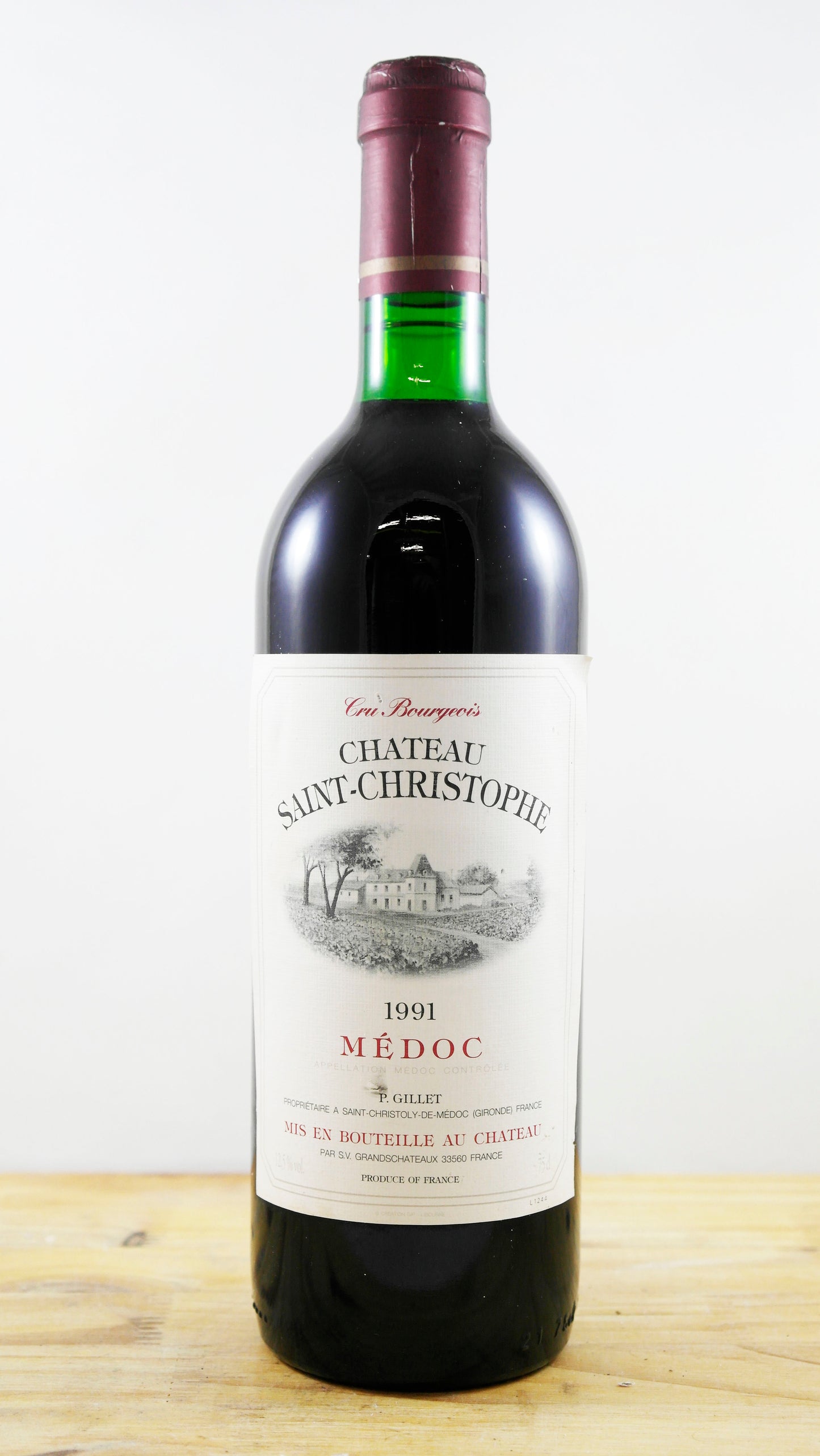 Vin Année 1991 Château Saint-Christophe Gillet