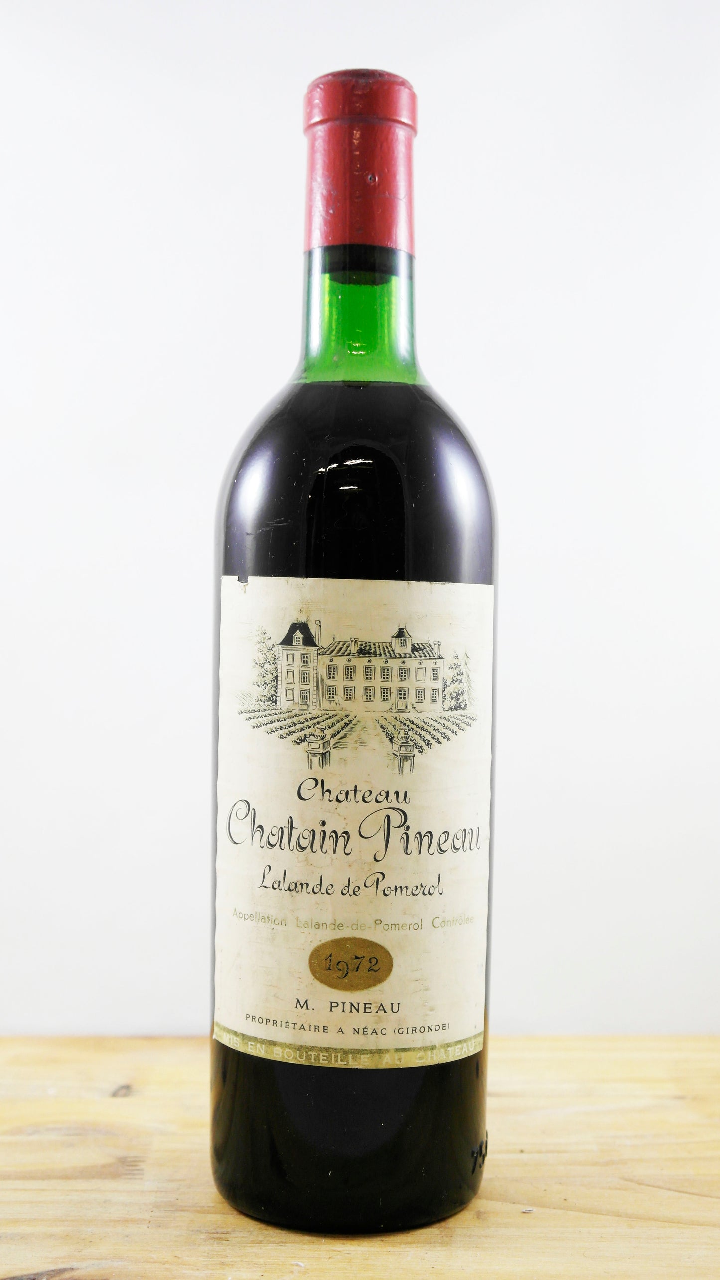 Vin Année 1972 Château Chatain Pineau