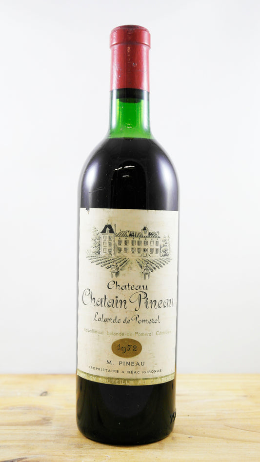 Vin Année 1972 Château Chatain Pineau