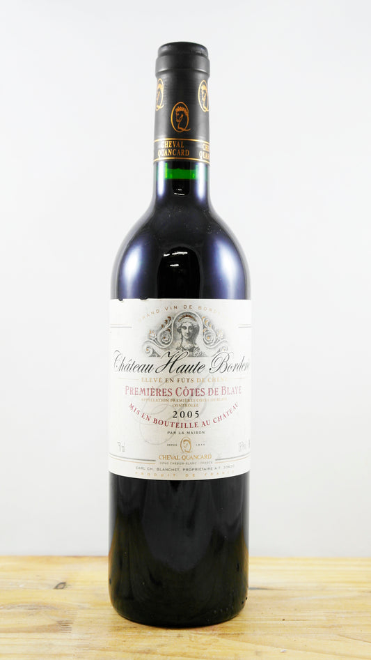 Vin Année 2005 Château Haute Borderie