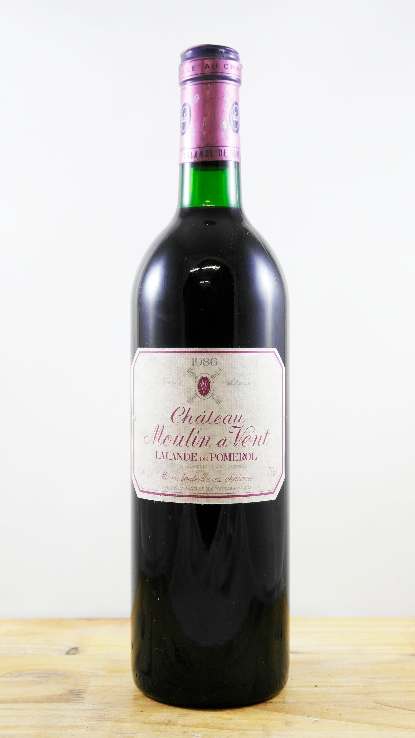 Vin Année 1986 Château Moulin à Vent