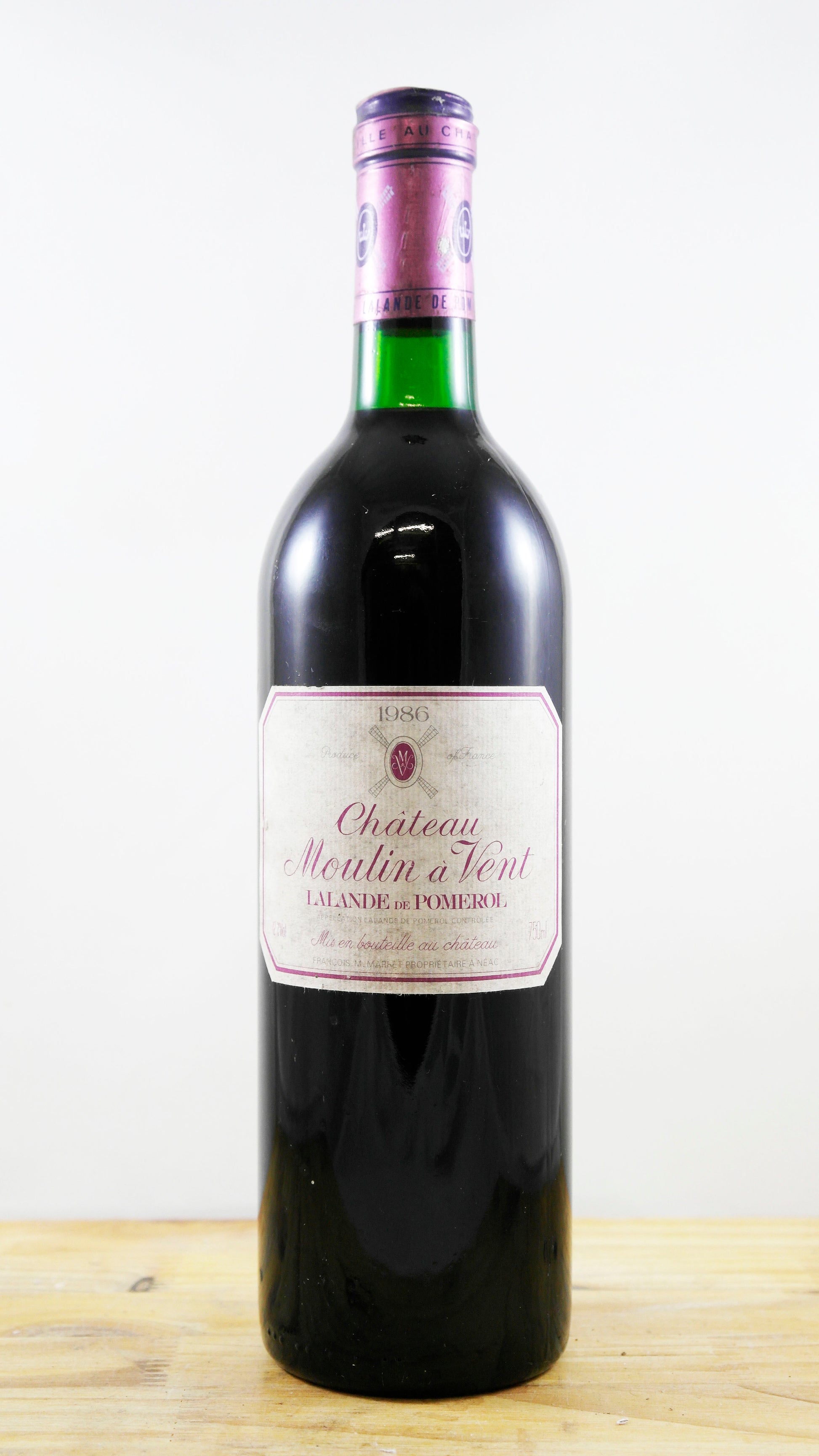 Vin Année 1986 Château Moulin à Vent
