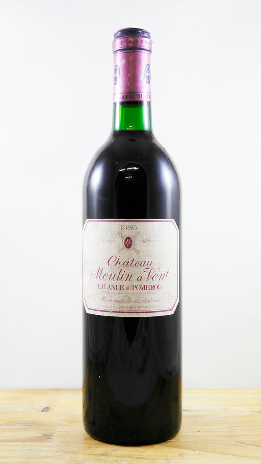 Vin Année 1986 Château Moulin à Vent